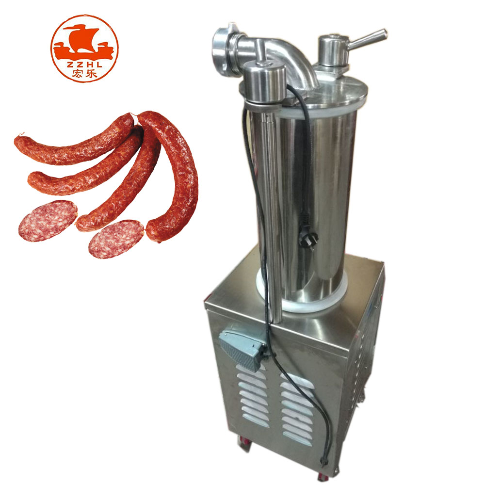 Automatic Hydraulic Sausage Stuffer Maker Commercial Sausage Filling Making Machine