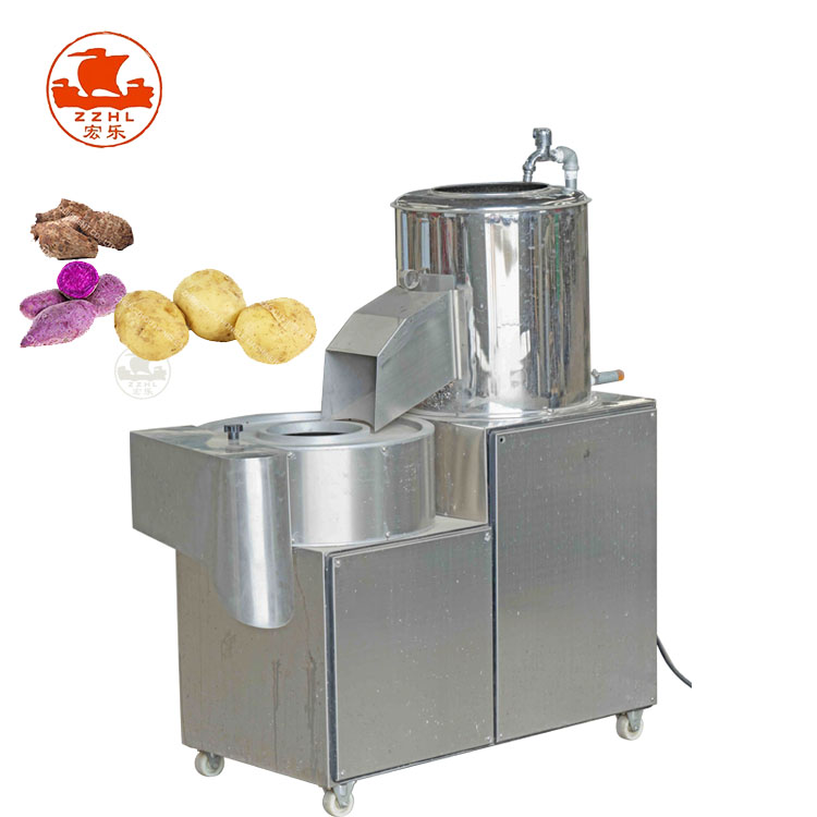 Potato Washing Peeling And Slicing Machine